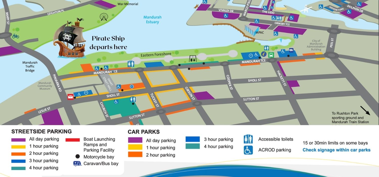 Pirate Ship Mandurah Departure Location