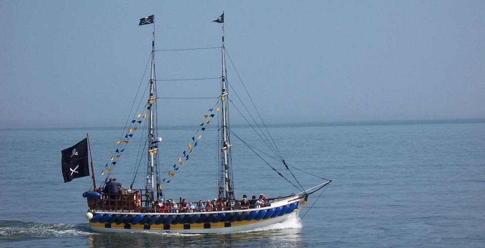The Pirate Ship in Bridlington, UK.