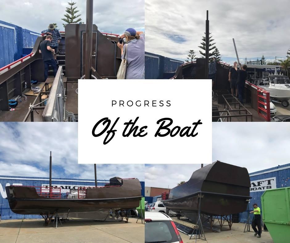 Pictures of the boat construction progress