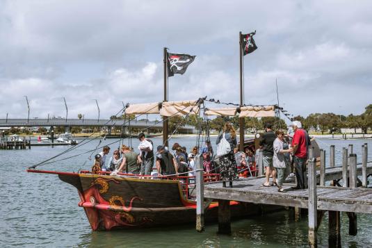 The Pirate Ship at the Mandurah Eastern Foreshore Jetty